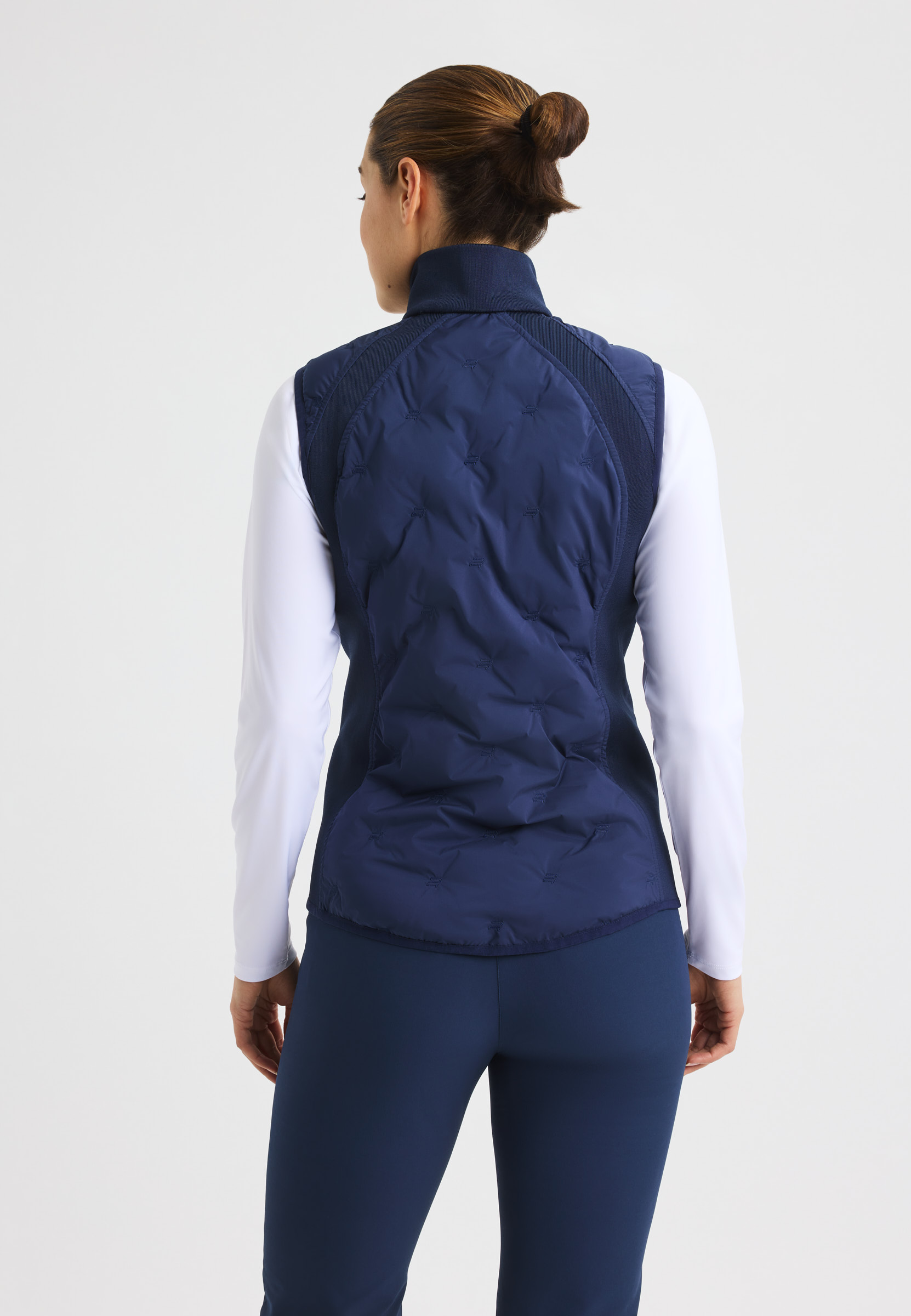 ウエア NO GOLF Padded Reversible Vest EA7 Golf Gilet - Padded Vest - Navy Blue SS24