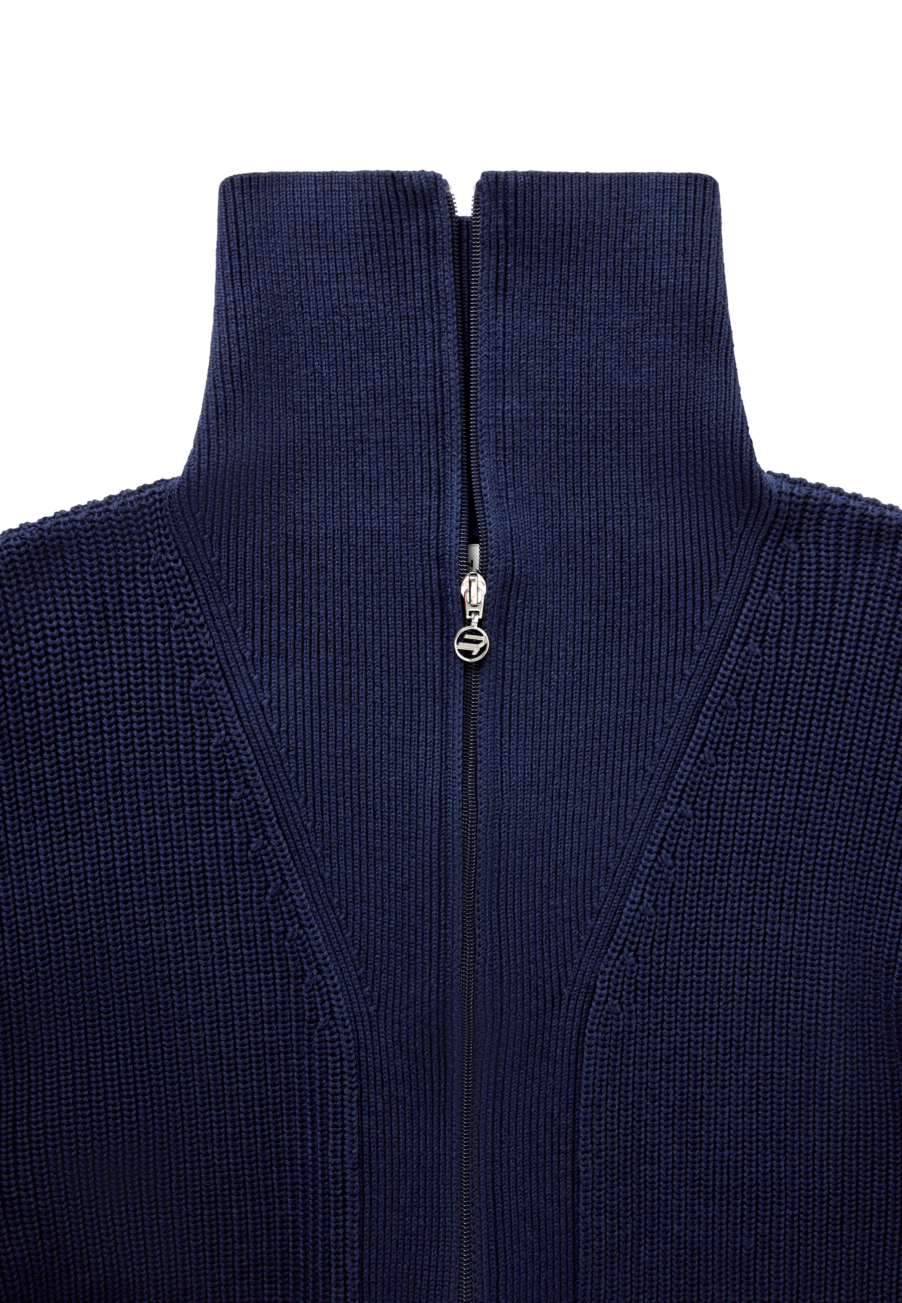 Knitted Zip Sweater – 100% cotton golf sweater with breathable