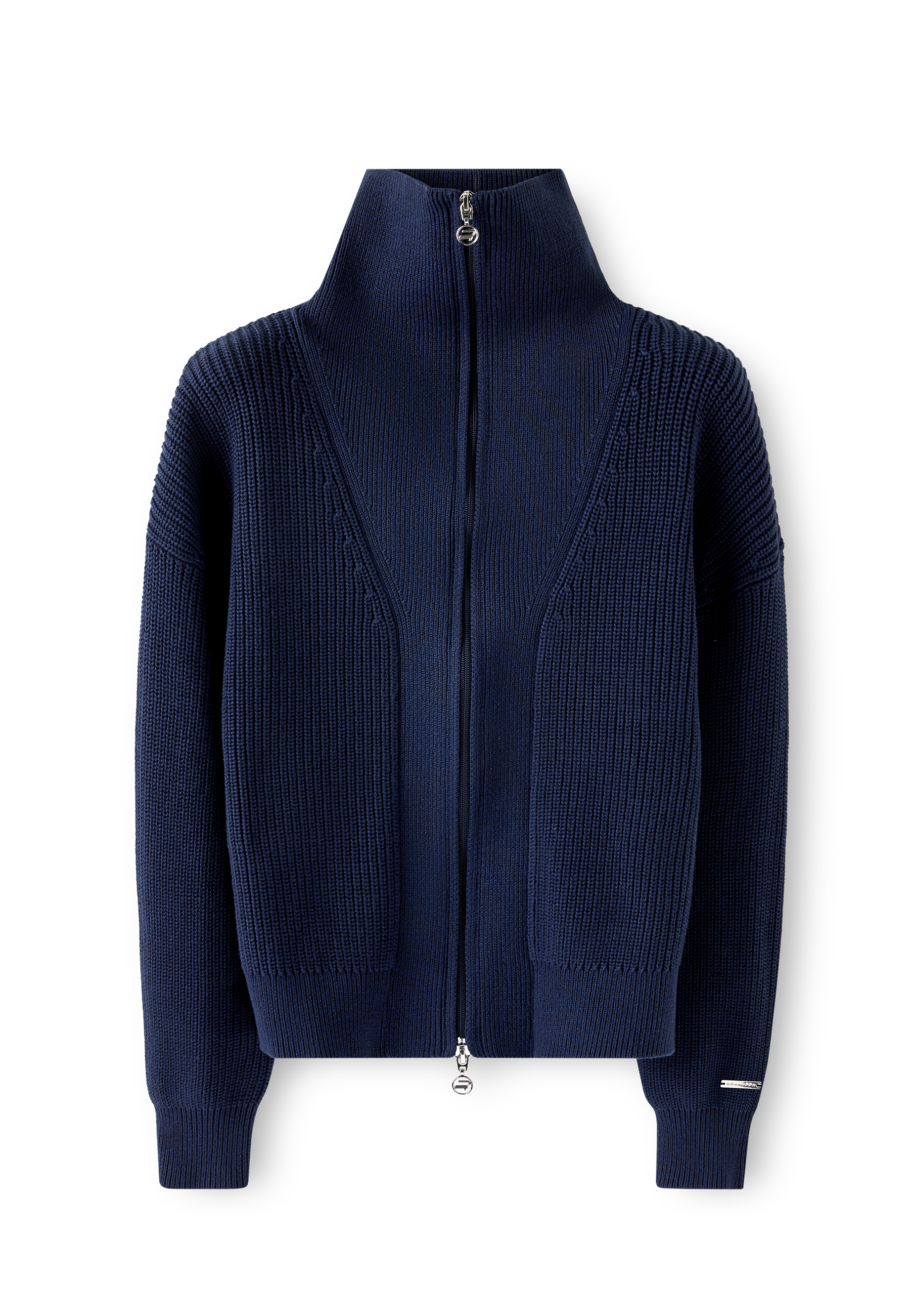 Knitted Zip Sweater – 100% cotton golf sweater with breathable