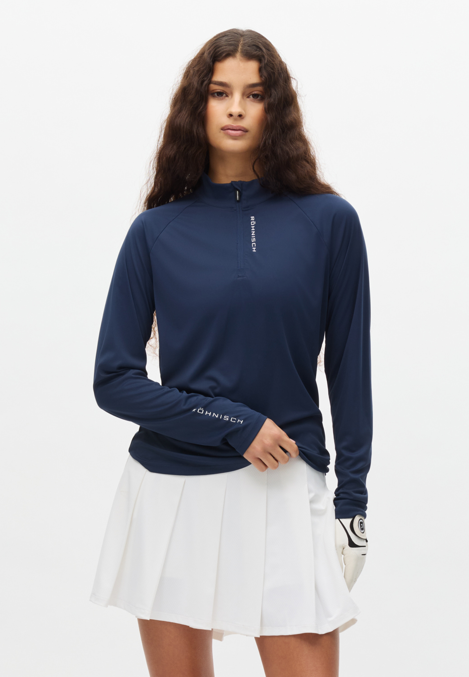 Addy Long Sleeve – Long-sleeved golf shirt in recycled material