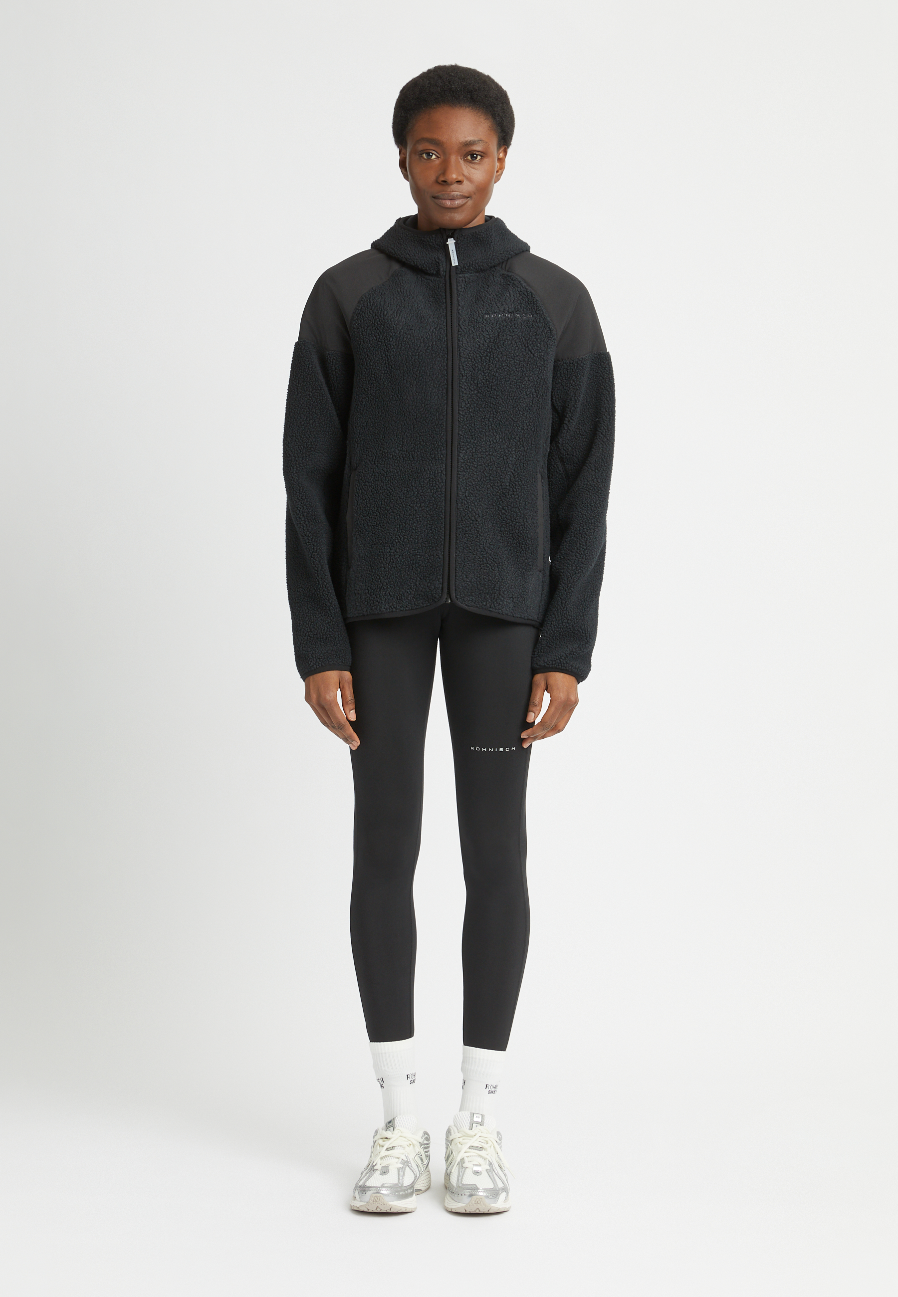 Wazzi Pile Hoodie, Black | Röhnisch