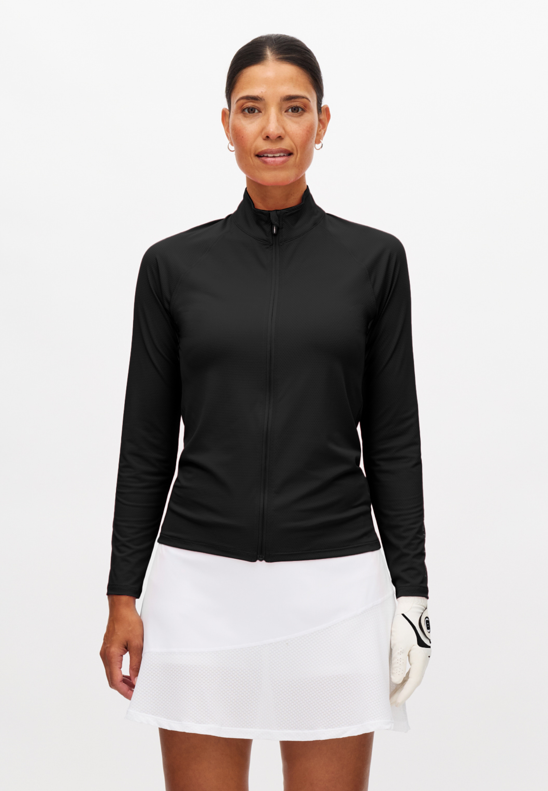 Nicky Full Zip top - jacquard midlayer women - Röhnisch | Röhnisch