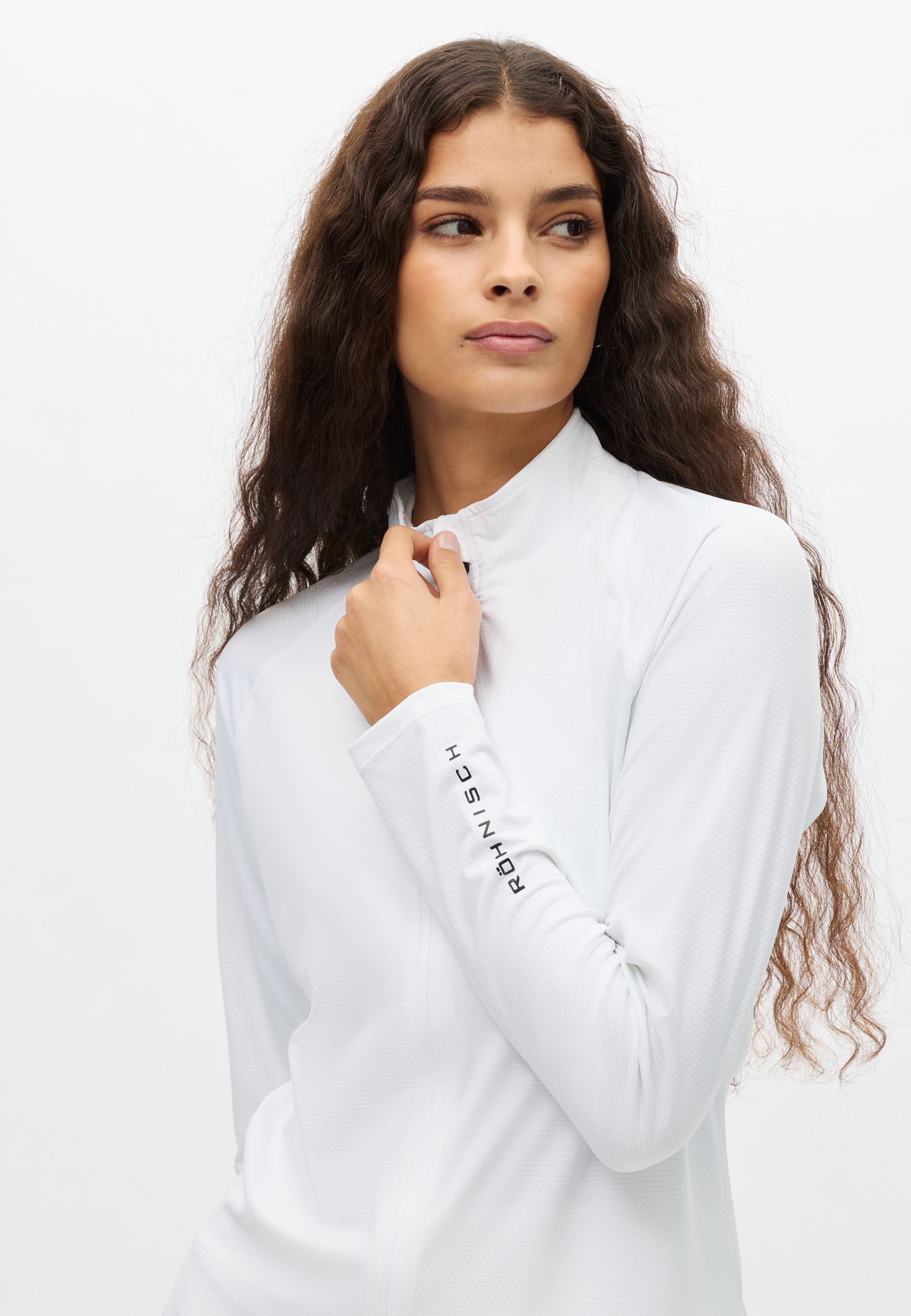 Nicky Full Zip top - jacquard midlayer women - Röhnisch | Röhnisch
