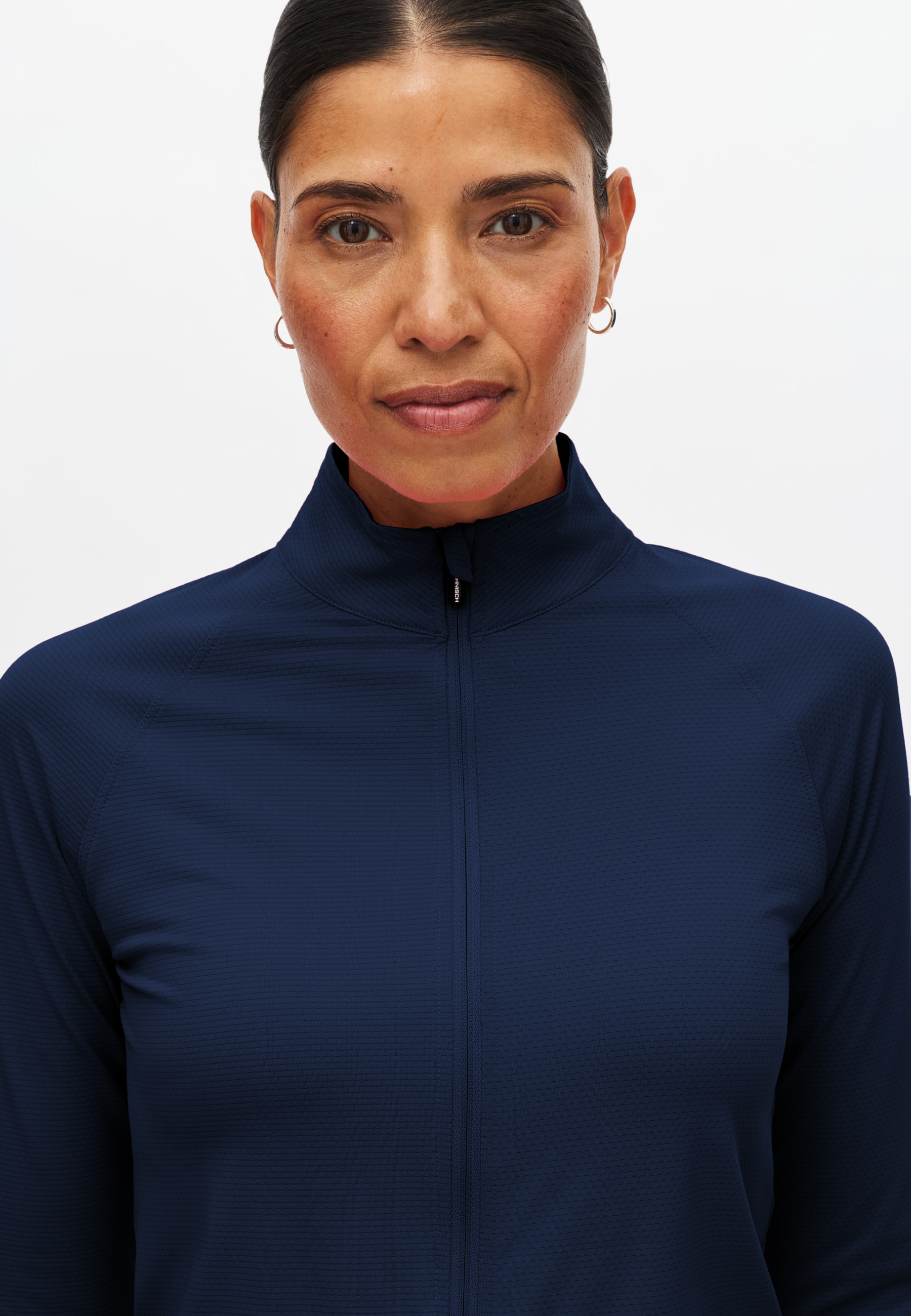 Nicky Full Zip top - jacquard midlayer women - Röhnisch | Röhnisch