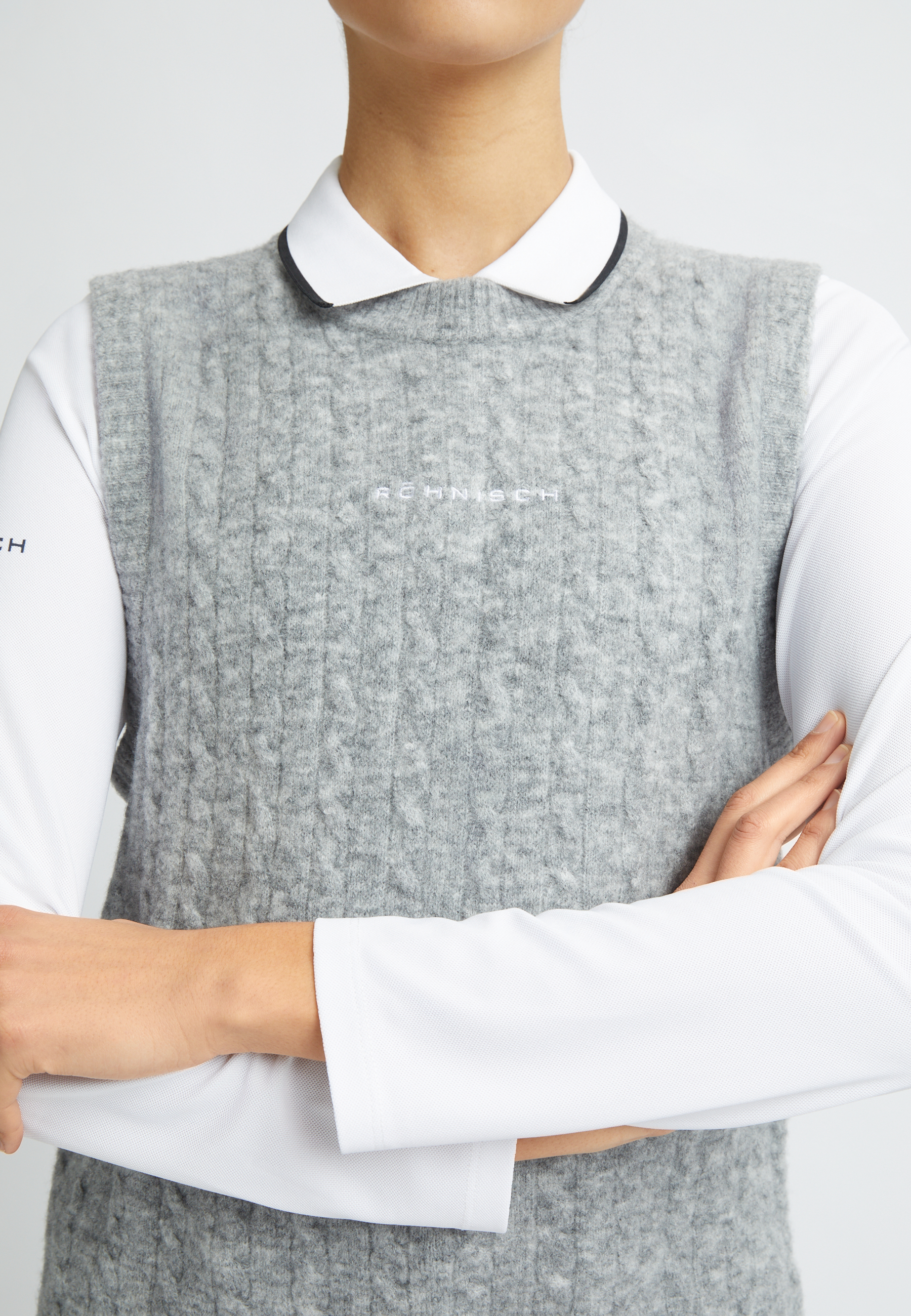 TODAYFUL Melange Knit Vest グレー 645_a71a6795ff-112173_0006_04-