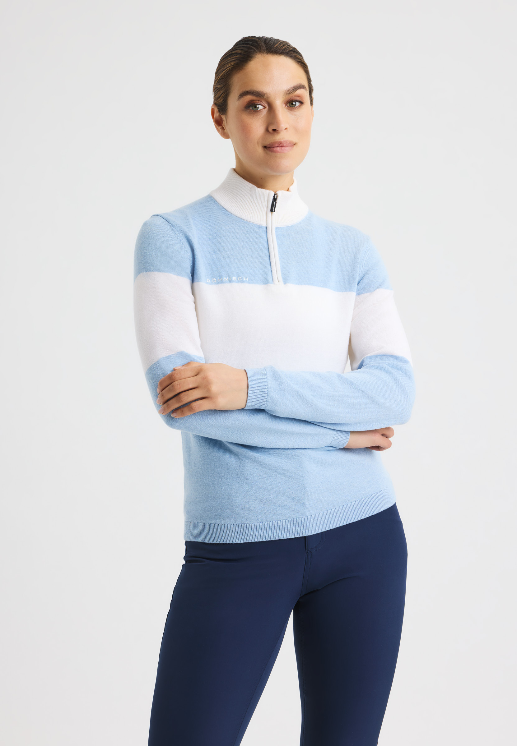 Kora Knitted Half Zip – Knitted golf sweater in merino wool | Röhnisch