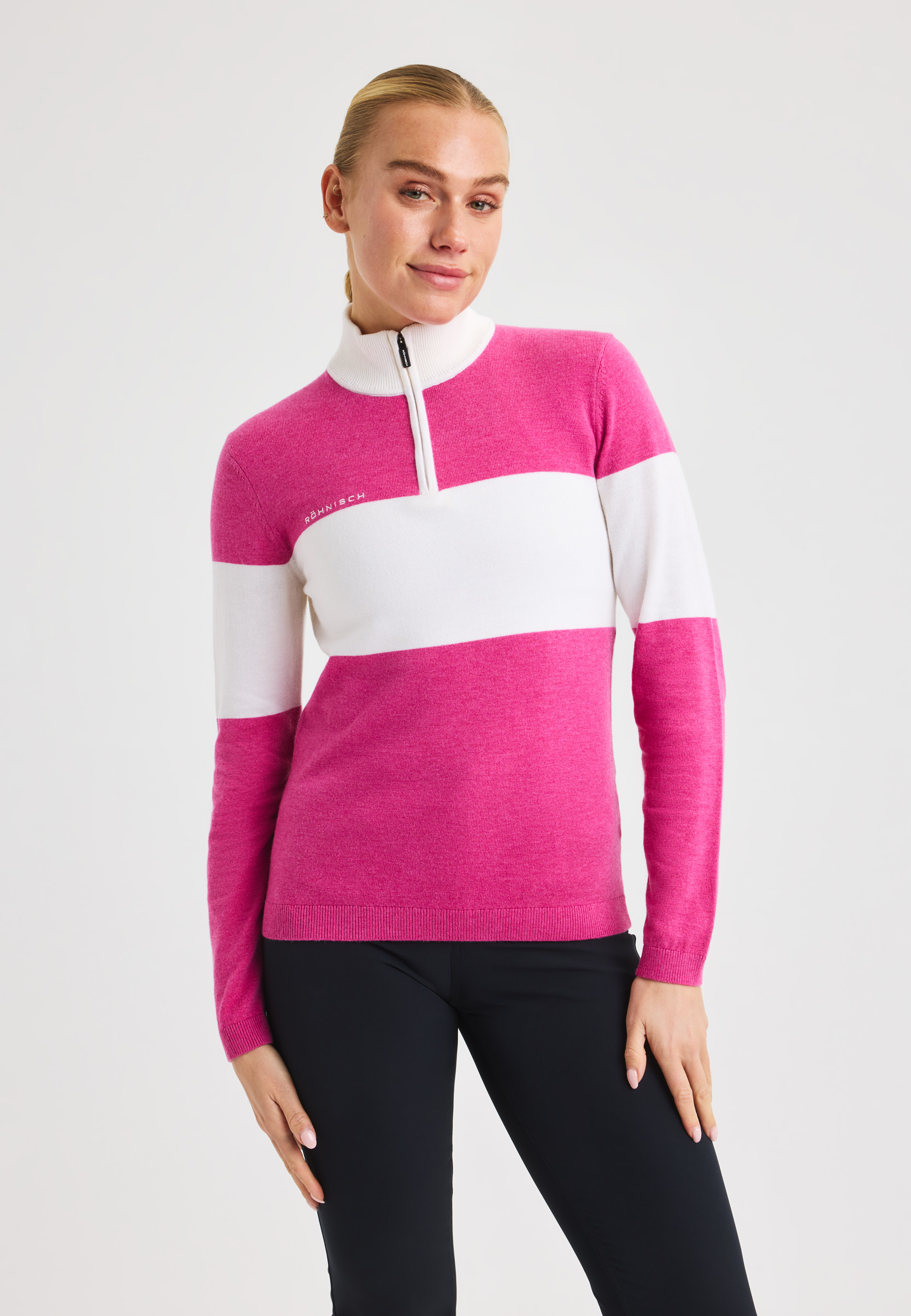 Kora Knitted Half Zip – Knitted golf sweater in merino wool | Röhnisch
