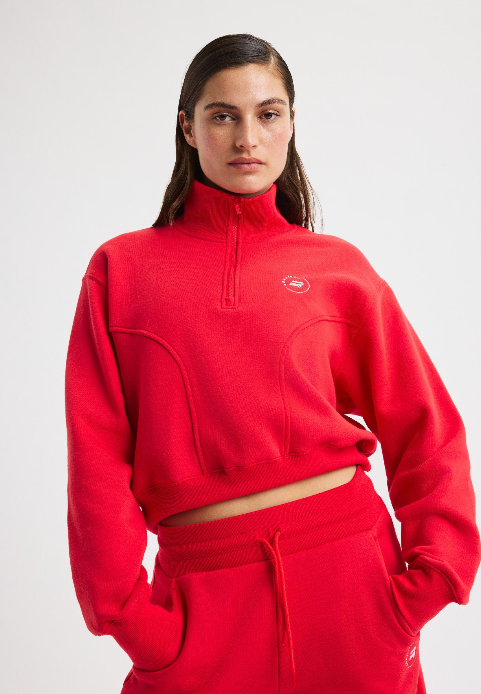Soft Sweat Half Zip – Cropped sweatshirt with half zip | Röhnisch