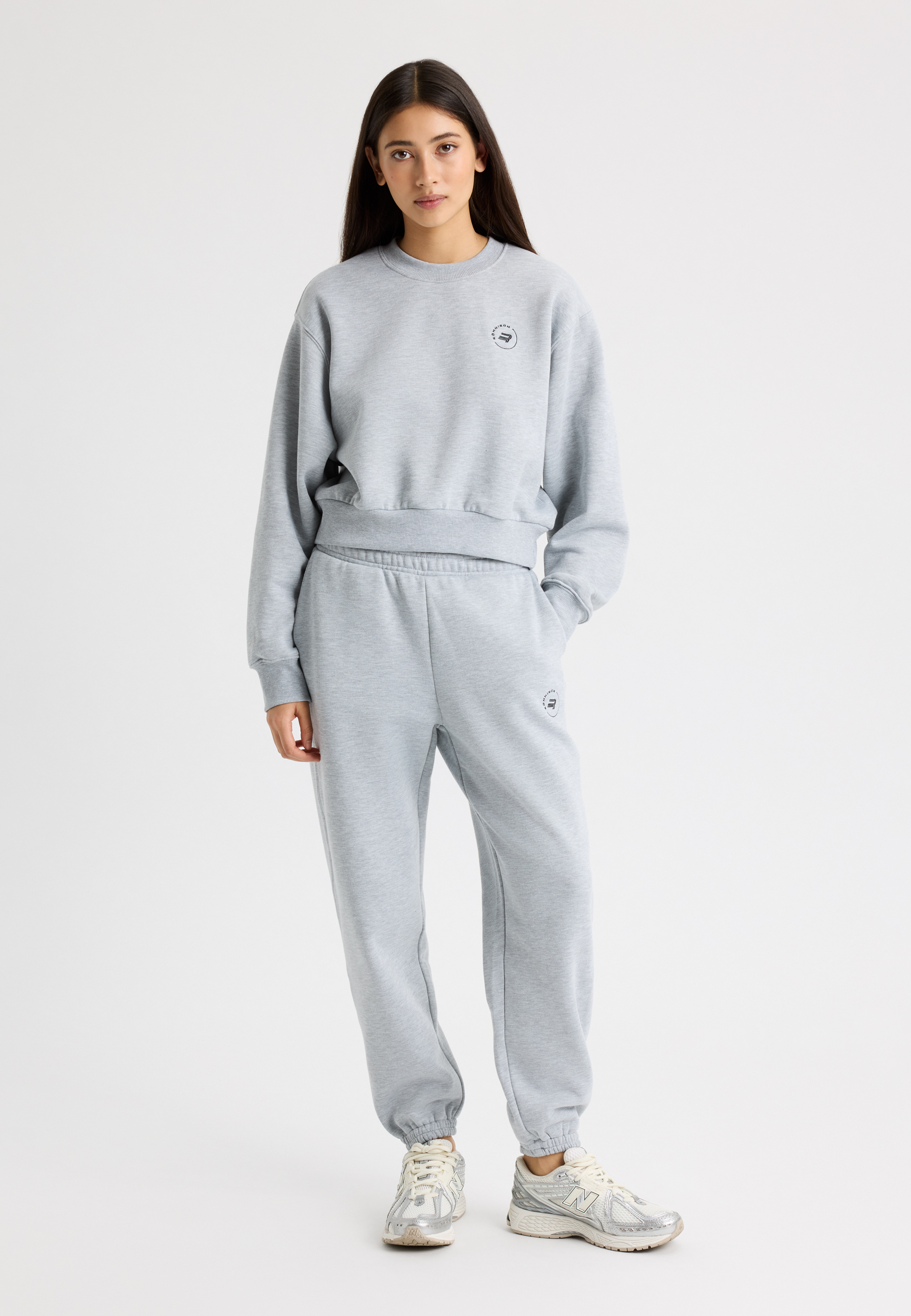 パンツ RONRON RR Basic Sweat Pants White Melange [RR22CPT1362WM] Soft Sweatpants – Soft brushed terry sweatpants | Röhnisch