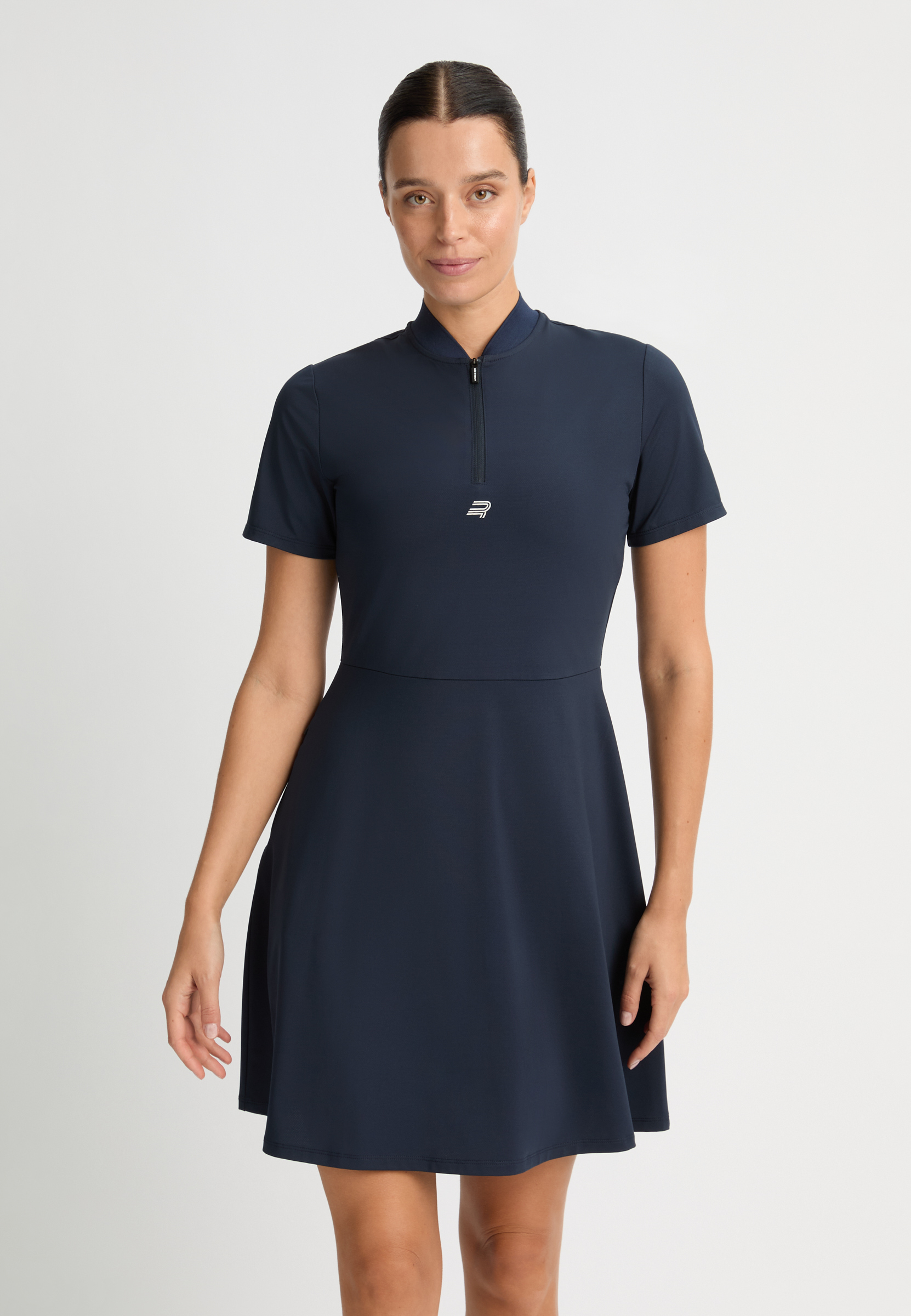 Annie Shortsleeve Dress, Navy | Röhnisch, image size:1662x2400